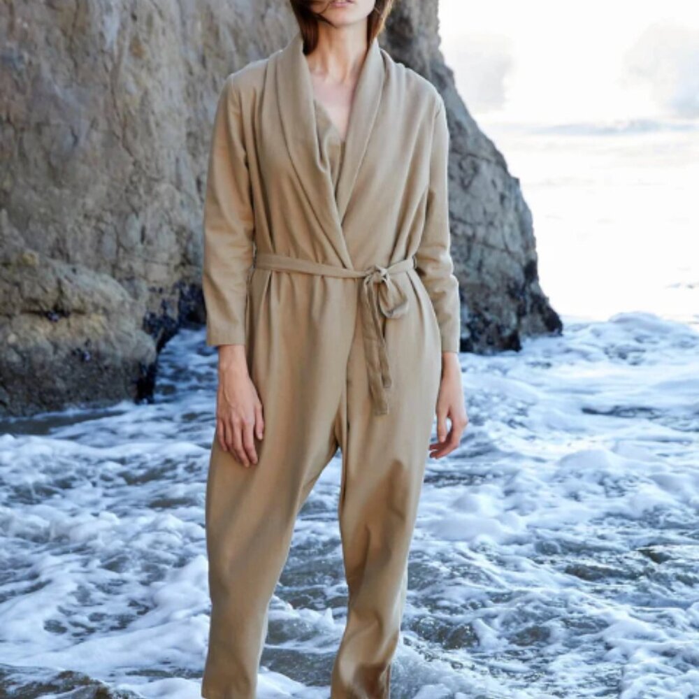 Black Crane Cross Jumpsuit